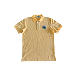 Design Men's Gold Polo Shirts Customized Blue Contrasting Color Flat Machine Polo Shirts Lize Middle School Uniform Manufacturer SU335 Design Men's Gold Polo Shirts Customized Blue Contrasting Color Flat Machine Polo Shirts Lize Middle School Uniform Manufacturer SU335